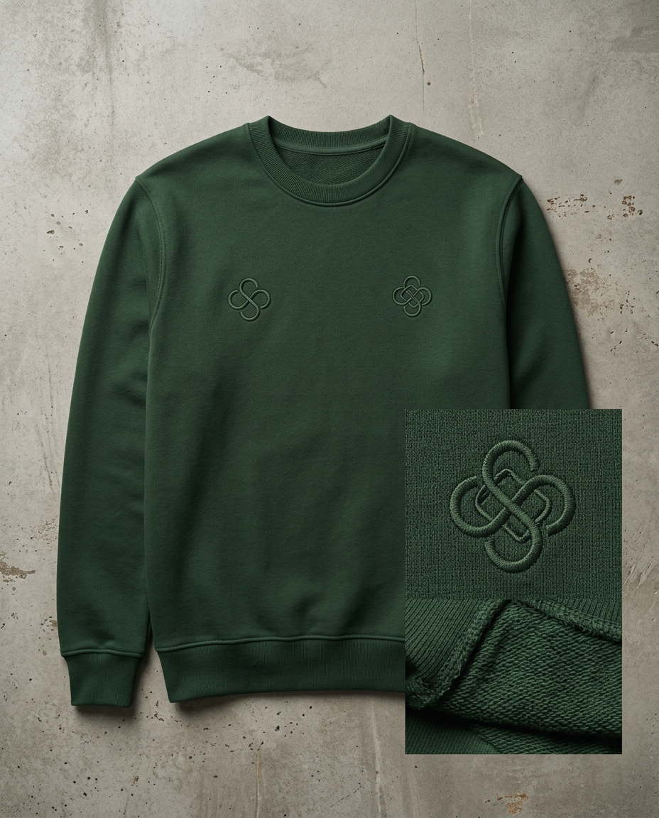 Field Crewneck — Forest