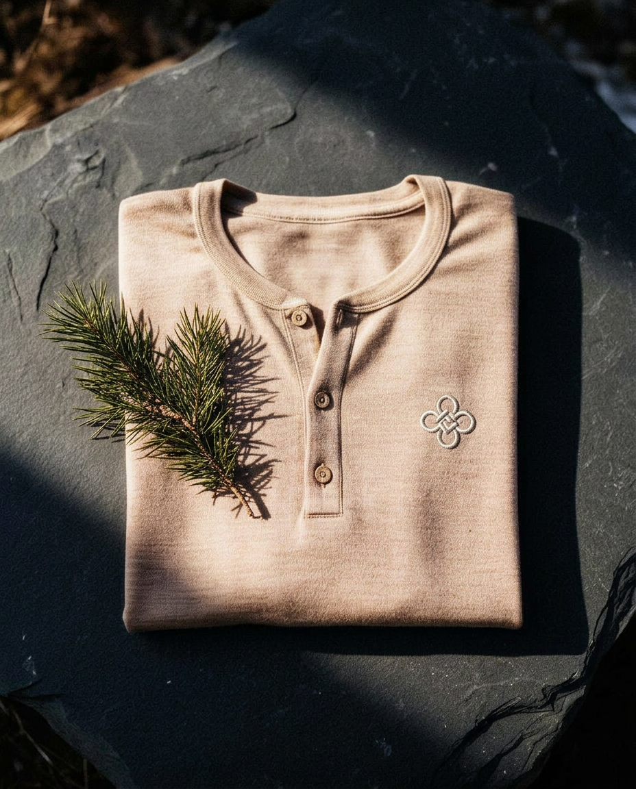 Merino Henley — Oat
