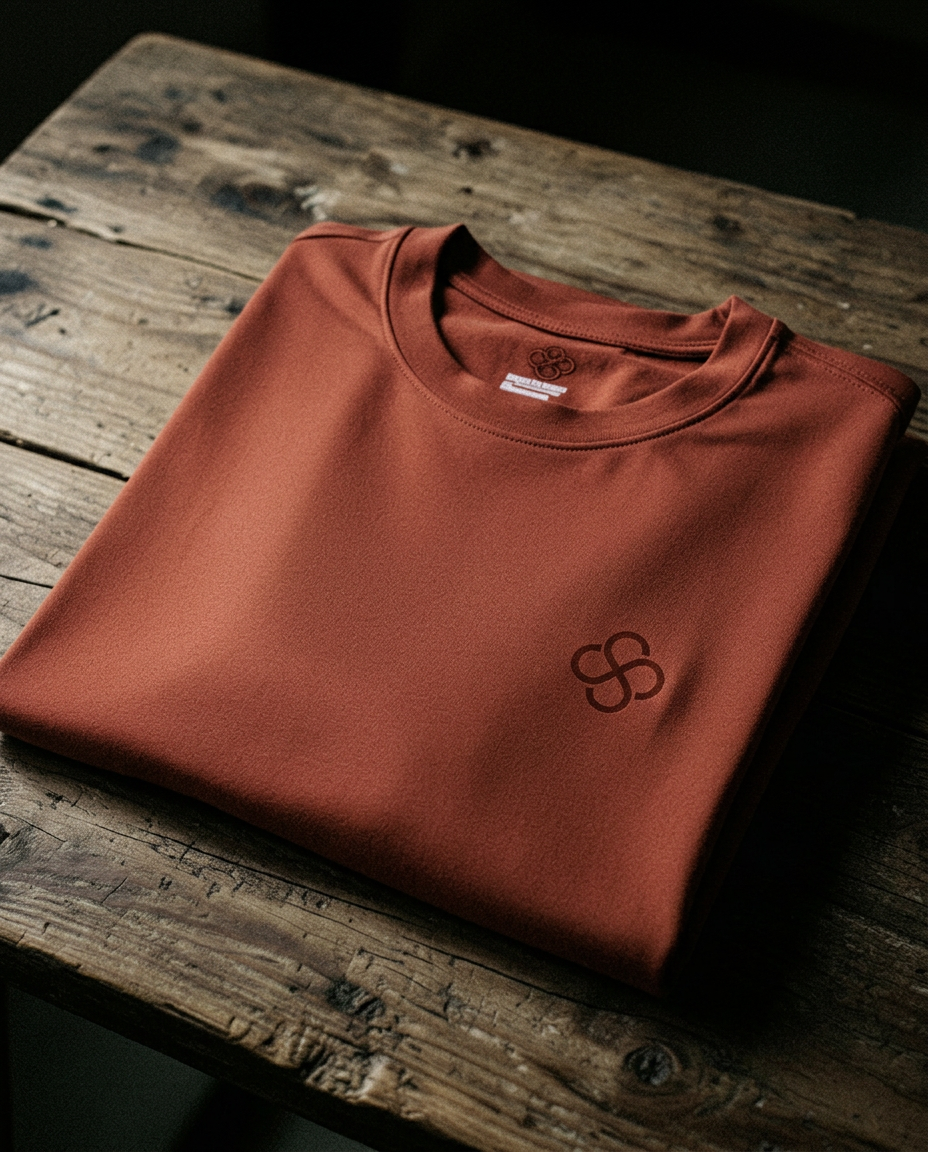 Heavyweight Training Tee — Rust